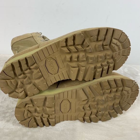 Women’s Boulet Tan Lace-Up Combat Boots - Picture 5 of 10